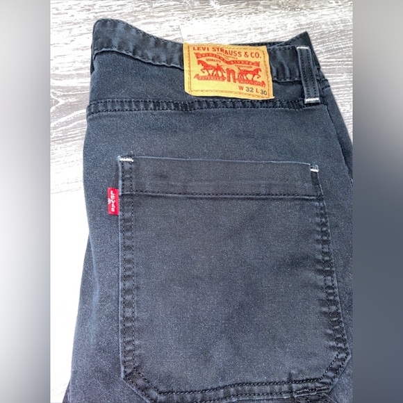 Levi’s Men's Utility Fit Workwear Straight Jeans Black Canvas Size 32W X 30 L - Picture 2 of 8